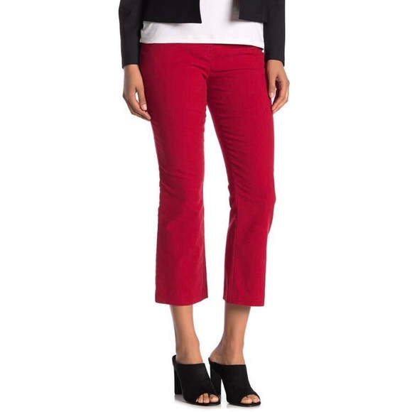 Theory Pants - WITH TAGS - DEFECTS  Theory Crimson Moleskin Twill Crop Pants